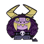 C1881 Purple Monster Hard Email Pin Broșă pentru pălărie de desene animate, accesoriu amuzant, cadou unic