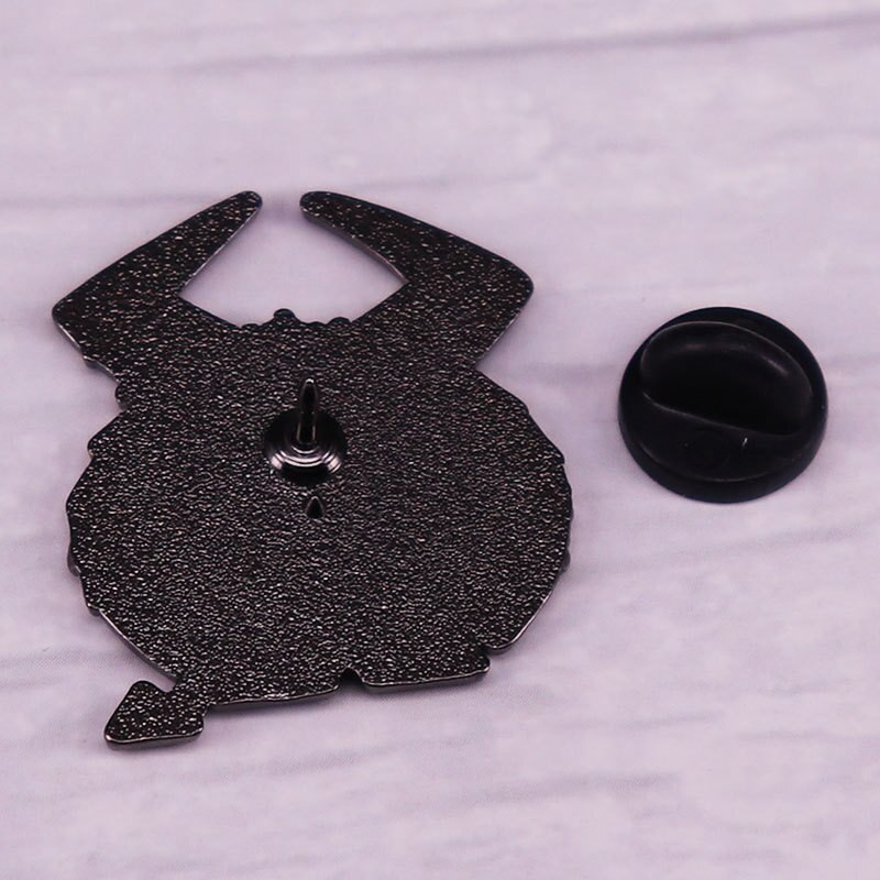 C1881 Purple Monster Hard Email Pin Broșă pentru pălărie de desene animate, accesoriu amuzant, cadou unic