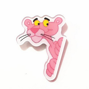 Naujas 1 vnt animacinis filmas Rožinė pantera akrilo sagės ženkliukų dekoravimo smeigtukas ant kuprinės Moteriški „pasidaryk pats“ drabužiai Sagės vaikiški segtukai