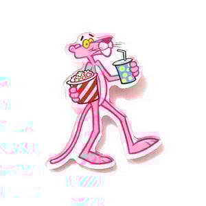 Naujas 1 vnt animacinis filmas Rožinė pantera akrilo sagės ženkliukų dekoravimo smeigtukas ant kuprinės Moteriški „pasidaryk pats“ drabužiai Sagės vaikiški segtukai