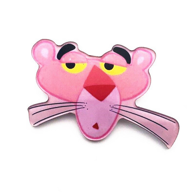 Naujas 1 vnt animacinis filmas Rožinė pantera akrilo sagės ženkliukų dekoravimo smeigtukas ant kuprinės Moteriški „pasidaryk pats“ drabužiai Sagės vaikiški segtukai