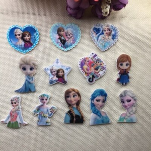 10/buc. Desen animat japonez Figurină de desene animate Artizanat Spate plat Rășini Arc Bricolaj Agraf de păr Accesorii pentru păr 2011271