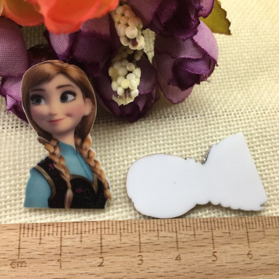 10/buc. Desen animat japonez Figurină de desene animate Artizanat Spate plat Rășini Arc Bricolaj Agraf de păr Accesorii pentru păr 2011271