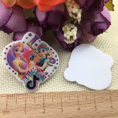 10/buc. Desen animat japonez Figurină de desene animate Artizanat Spate plat Rășini Arc Bricolaj Agraf de păr Accesorii pentru păr 2011271