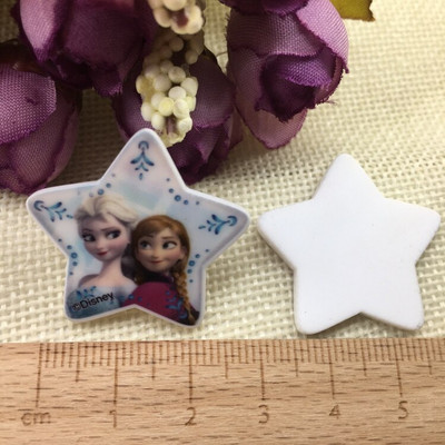 10/buc. Desen animat japonez Figurină de desene animate Artizanat Spate plat Rășini Arc Bricolaj Agraf de păr Accesorii pentru păr 2011271