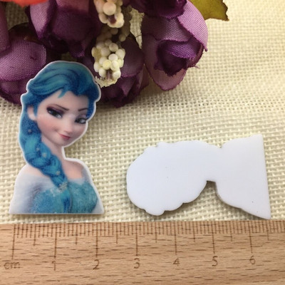 10/buc. Desen animat japonez Figurină de desene animate Artizanat Spate plat Rășini Arc Bricolaj Agraf de păr Accesorii pentru păr 2011271