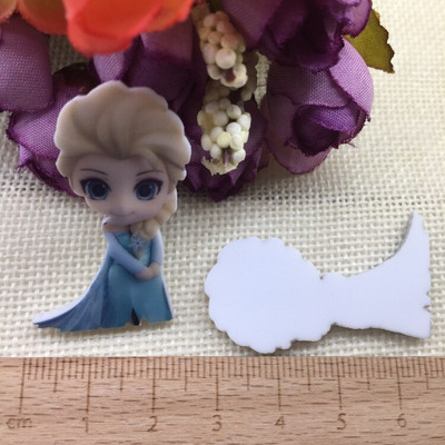 10/buc. Desen animat japonez Figurină de desene animate Artizanat Spate plat Rășini Arc Bricolaj Agraf de păr Accesorii pentru păr 2011271