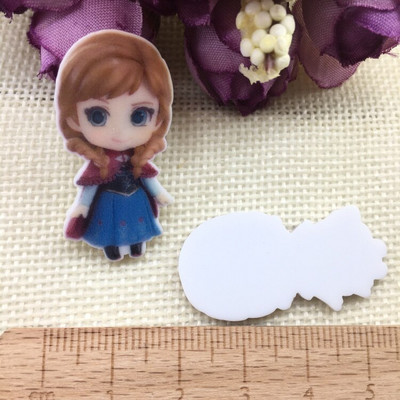 10/buc. Desen animat japonez Figurină de desene animate Artizanat Spate plat Rășini Arc Bricolaj Agraf de păr Accesorii pentru păr 2011271