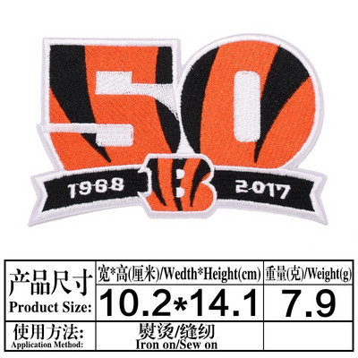 Módne cvičenie Nosenie lepidla Vyšívaný odznak Látková nálepka Nášivka Vyšívaná pečať Alfanumerické železné záplaty 60 Emblém