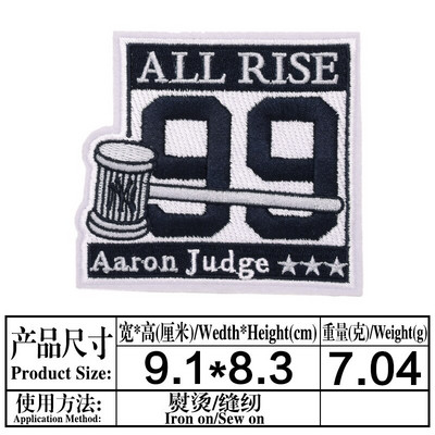 Módne cvičenie Nosenie lepidla Vyšívaný odznak Látková nálepka Nášivka Vyšívaná pečať Alfanumerické železné záplaty 60 Emblém