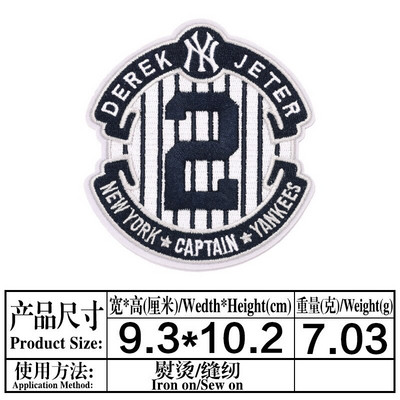 Módne cvičenie Nosenie lepidla Vyšívaný odznak Látková nálepka Nášivka Vyšívaná pečať Alfanumerické železné záplaty 60 Emblém