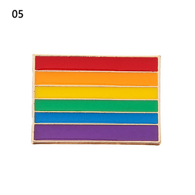1kom Ponosna zastava duginih boja Značka od bijelog lima Podrška za lezbijke biseksualne transrodne osobe Simbol ikone pribadače Broš Dodaci za nakit
