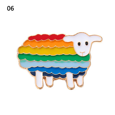 1kom Ponosna zastava duginih boja Značka od bijelog lima Podrška za lezbijke biseksualne transrodne osobe Simbol ikone pribadače Broš Dodaci za nakit