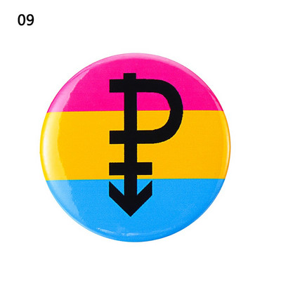 1kom Ponosna zastava duginih boja Značka od bijelog lima Podrška za lezbijke biseksualne transrodne osobe Simbol ikone pribadače Broš Dodaci za nakit