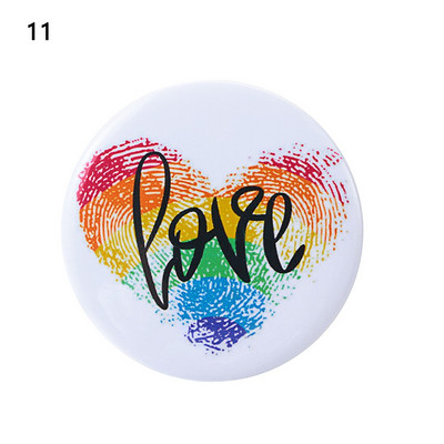 1kom Ponosna zastava duginih boja Značka od bijelog lima Podrška za lezbijke biseksualne transrodne osobe Simbol ikone pribadače Broš Dodaci za nakit