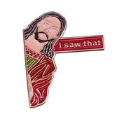 C2132 Ježiš, videl som to, brošne na mieru, odznak, batoh, klopa, golier, deti, priatelia, darčeky, šperky