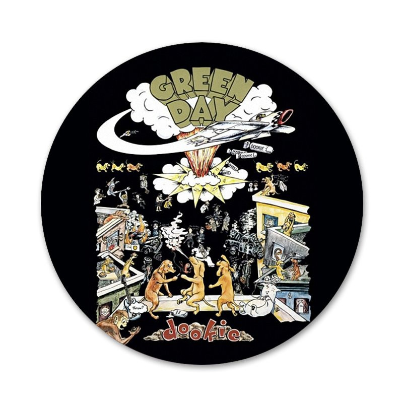 GREEN DAY DOOKIE AMERIČKE Ikone Igle Dekoracija znački Broševi Metalne značke za odjeću Dekoracija ruksaka 58 mm