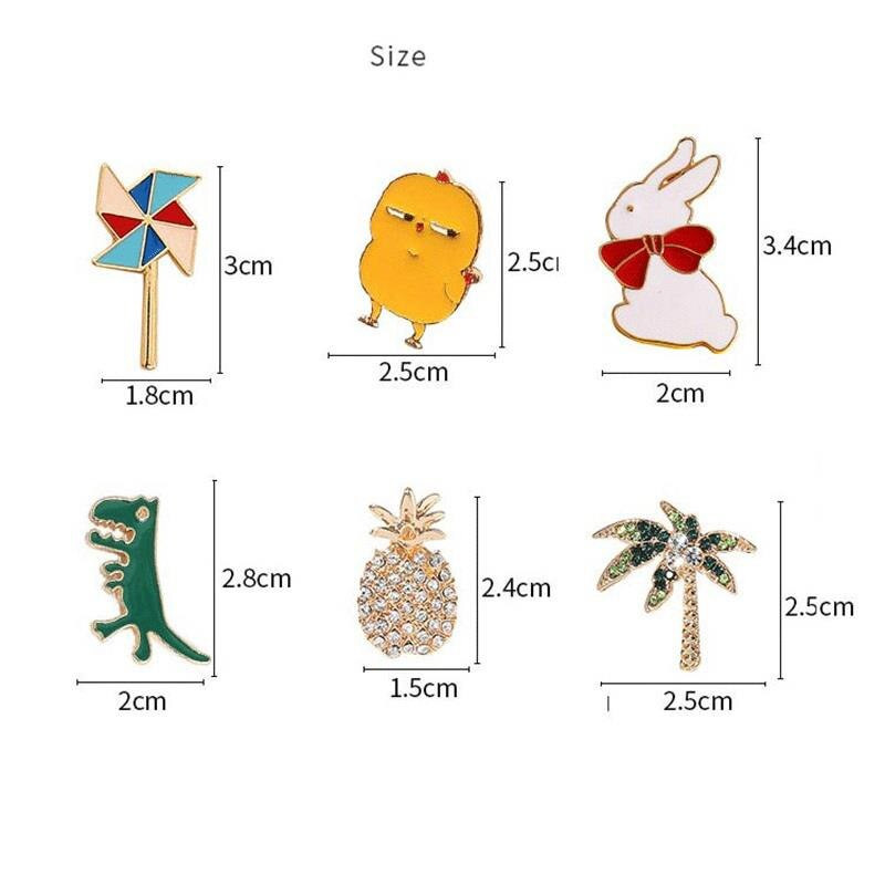 Multikas värvilised märgid sulamist vikerkaar armas isikupärastatud märk pross moe nööpnõelad riiete jaoks kott Metallist nööpnõelad komplekti tarvikud