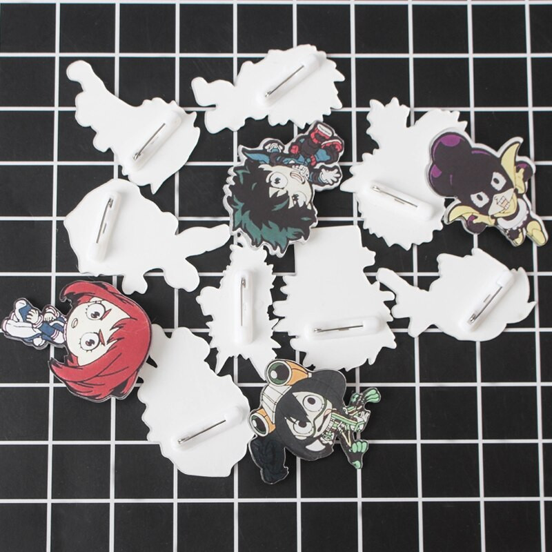 TQ 1 ΤΕΜ. υπέροχη μίξη κινουμένων σχεδίων My Hero Academia για ακρυλικά σήματα ρούχων Εικονίδια Kawaii στο The Backpack Pin Brooch Badge Z61