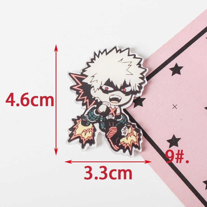 TQ 1 ΤΕΜ. υπέροχη μίξη κινουμένων σχεδίων My Hero Academia για ακρυλικά σήματα ρούχων Εικονίδια Kawaii στο The Backpack Pin Brooch Badge Z61