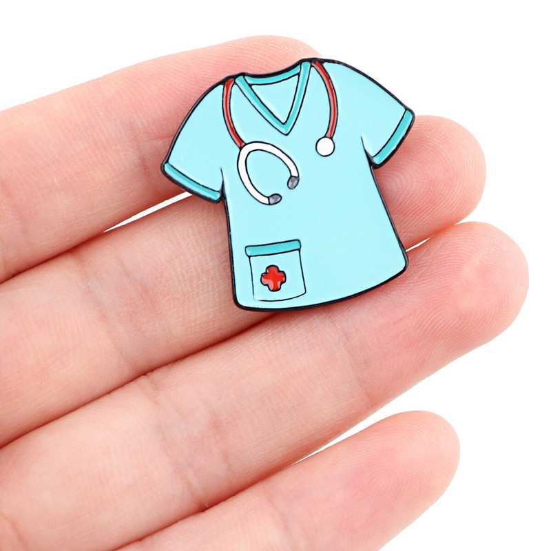 Grey's Anatomy Цинкова сплав Игли за вратовръзка Доктор Медицинска сестра Значки Пара Риза Чанта Шапка за дрехи Раница Обувки Брошки Медал Декорация E0305