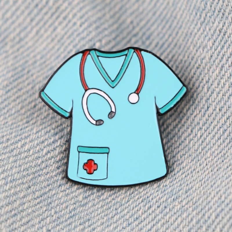 Grey's Anatomy Цинкова сплав Игли за вратовръзка Доктор Медицинска сестра Значки Пара Риза Чанта Шапка за дрехи Раница Обувки Брошки Медал Декорация E0305