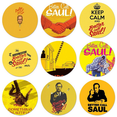 Better Call Saul Icons Pins Διακοσμητικό σήμα Καρφίτσες Μεταλλικές κονκάρδες για ρούχα Διακόσμηση σακιδίου πλάτης 58mm