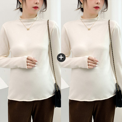 Čistá dámska blúzka s dlhým rukávom