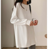 Nový model dámskej blúzky s oválnym výstrihom pre tehotné ženy