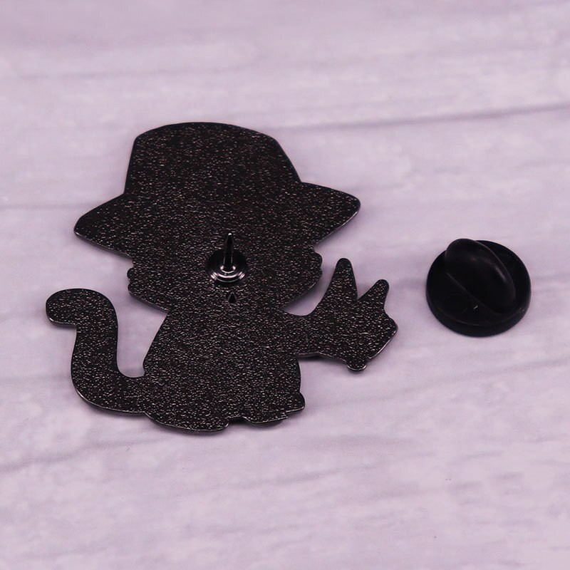 C1909 Horor film Mačka Tvrde emajlirane igle Broš Rever Ruksak Torbe Bedž Nakit za Noć vještica Pokloni