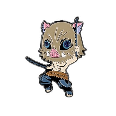 C3316 Demon Slayer Chibi emajl igla Prilagođeni broš Tanjirou Nezuko Zenitsu Inosuke Giyuu značka za rever Crtić Nakit Poklon