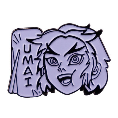 C3316 Demon Slayer Chibi emajl igla Prilagođeni broš Tanjirou Nezuko Zenitsu Inosuke Giyuu značka za rever Crtić Nakit Poklon