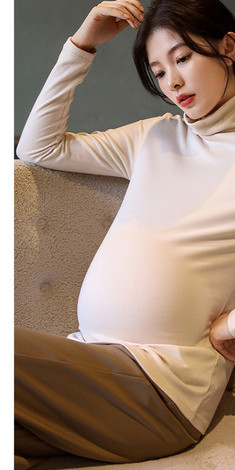 Μπλούζα για εγκύους με ψηλό γιακά