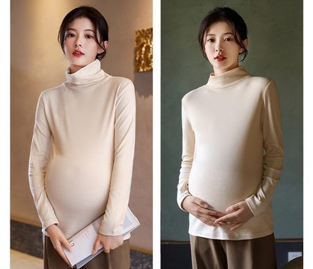 Kõrge kraega pluus rasedatele