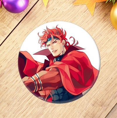 JoJos veidrad seiklusfilmi märgi pross Jotaro Kujo Jonathan Joestar Joseph Giorno Giovanna lapel Anime Pins seljakottide jaoks