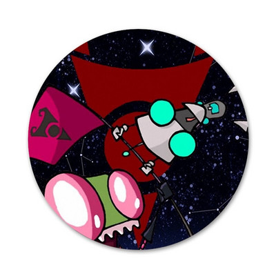 Kreslený votrelec Zim odznak brošňa špendlíky doplnky na oblečenie batoh dekorácia darček