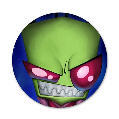 Kreslený votrelec Zim odznak brošňa špendlíky doplnky na oblečenie batoh dekorácia darček