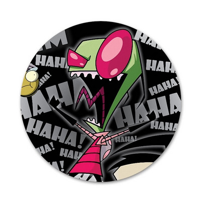 Kreslený votrelec Zim odznak brošňa špendlíky doplnky na oblečenie batoh dekorácia darček