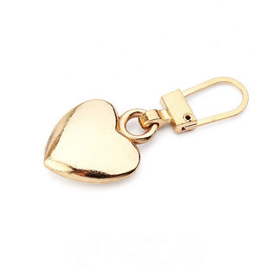 5 tk südamekujuline tõmblukk liugurpea eemaldatav metallist tõmbluku tõmmitsad tõmbluku tõmmitsad isetehtud õmblustõmblukkude paranduskomplektid