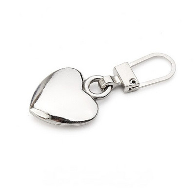 5 tk südamekujuline tõmblukk liugurpea eemaldatav metallist tõmbluku tõmmitsad tõmbluku tõmmitsad isetehtud õmblustõmblukkude paranduskomplektid