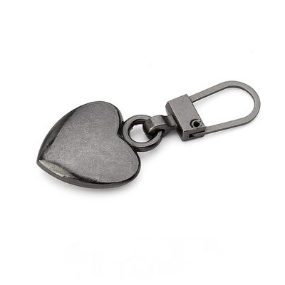 5 tk südamekujuline tõmblukk liugurpea eemaldatav metallist tõmbluku tõmmitsad tõmbluku tõmmitsad isetehtud õmblustõmblukkude paranduskomplektid