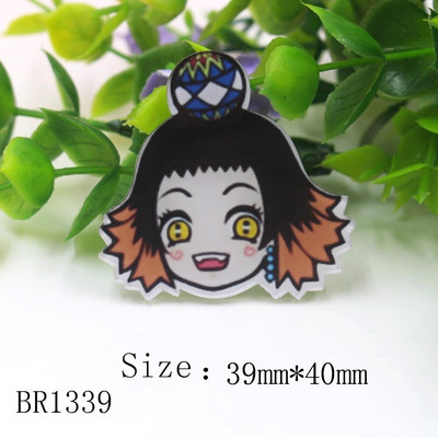 20325-1,5 бр./лот анимационен акрилен плосък гръб Аксесоари за бижута материали, Направи си сам ръчно изработена украса за детска прическа