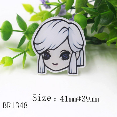 20325-1,5 бр./лот анимационен акрилен плосък гръб Аксесоари за бижута материали, Направи си сам ръчно изработена украса за детска прическа