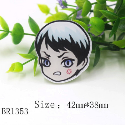 20325-1,5 бр./лот анимационен акрилен плосък гръб Аксесоари за бижута материали, Направи си сам ръчно изработена украса за детска прическа