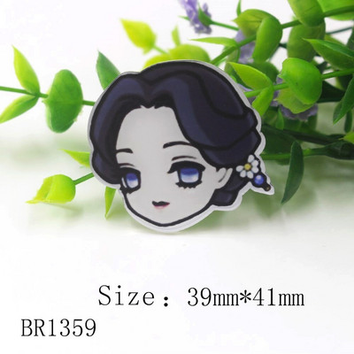 20325-1,5 бр./лот анимационен акрилен плосък гръб Аксесоари за бижута материали, Направи си сам ръчно изработена украса за детска прическа