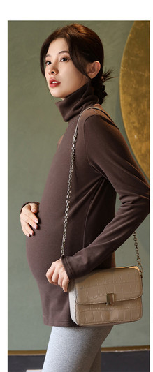 Νέο μοντέλο μακρυμάνικη μπλούζα εγκυμοσύνης polo γιακά