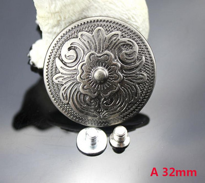 Antikvarinio lydinio reljefinės gėlės apvalios skydinės piniginės sagtis piniginei diržo krepšiui džinsai telefono dėklas šuns antkaklis, pasidaryk pats, amatų reikmenys