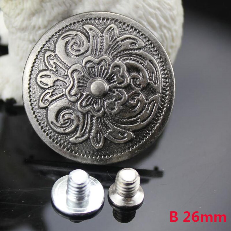 Antikvarinio lydinio reljefinės gėlės apvalios skydinės piniginės sagtis piniginei diržo krepšiui džinsai telefono dėklas šuns antkaklis, pasidaryk pats, amatų reikmenys