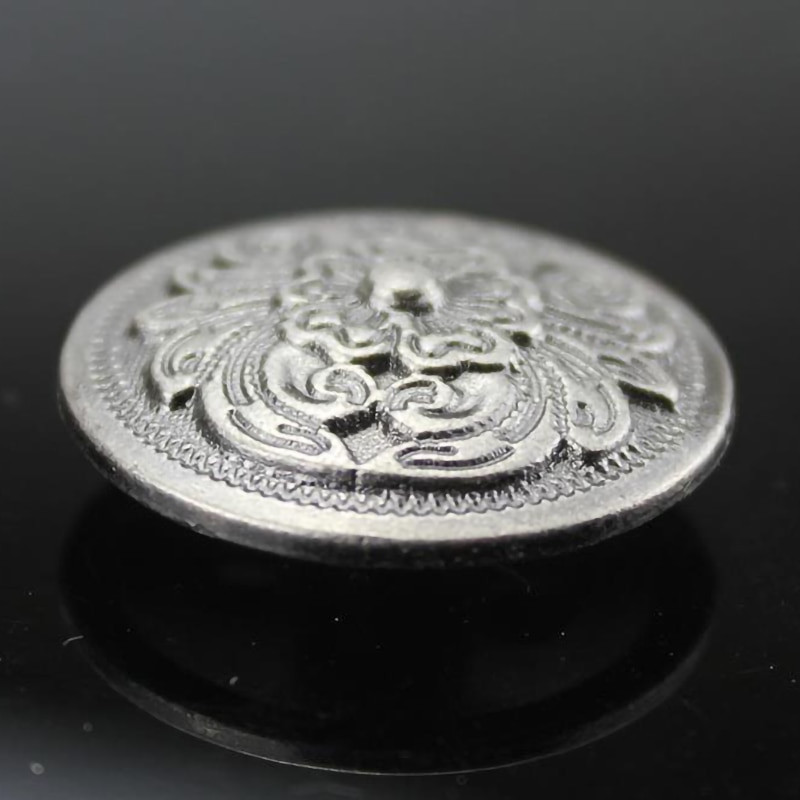 Antikvarinio lydinio reljefinės gėlės apvalios skydinės piniginės sagtis piniginei diržo krepšiui džinsai telefono dėklas šuns antkaklis, pasidaryk pats, amatų reikmenys