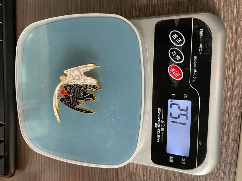 Ελληνική Μυθολογία Καλοί Οιωνοί Άφατος Σύζυγος Άγγελος & Δαίμονας Καρφίτσα από σκληρό σμάλτο Aziraphale And Crowley Lapel Brooch